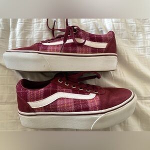 Maroon Vans gently used.